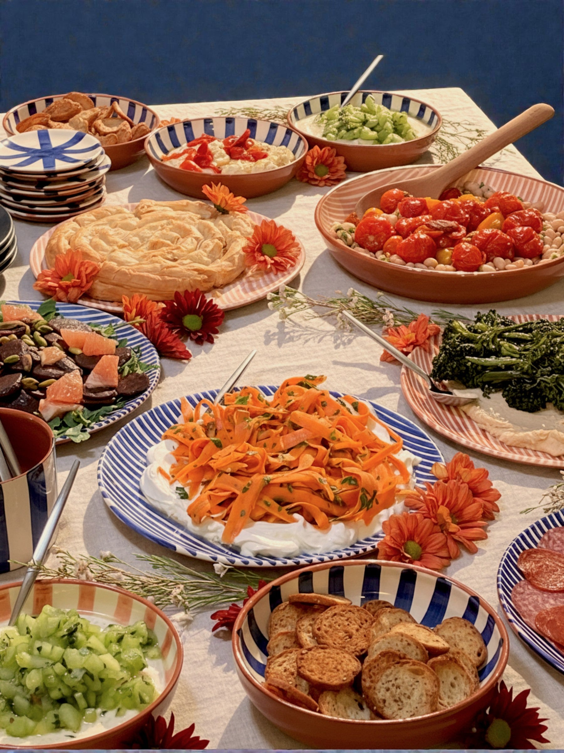 Blue and Terracotta -  6 guests